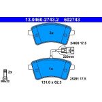 Bremsbelagsatz Renault P. Kangoo 1.2-1.6 08 13.0460-2743.2 Bremsbelagsatz Renault P. Kangoo 1.2-1.6 08 13.0460-2743.2