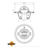 NRF Kühlmittelthermostat 725183 NRF Kühlmittelthermostat 725183