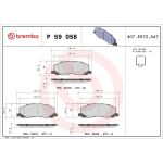 BREMBO Bremsklötze VA P 59 058 BREMBO Bremsklötze VA P 59 058