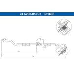 ATE Bremsschlauch 24.5298-0573.3 ATE Bremsschlauch 24.5298-0573.3