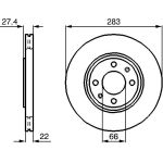 Bosch Bremsscheibe Vorderachse 0 986 478 834 Bosch Bremsscheibe Vorderachse 0 986 478 834