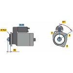 Bosch Starter 0 986 021 870 Bosch Starter 0 986 021 870