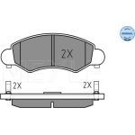 025 232 5316/W MEYLE Bremsbelagsatz Opel Agila 00- Mit Sensor