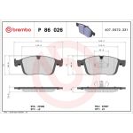 BREMBO Bremsklötze VA P 86 026 BREMBO Bremsklötze VA P 86 026
