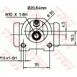 TRW Radbremszylinder BWF311 TRW Radbremszylinder BWF311