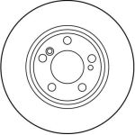 Bremsscheibe Db T. W202/203/W210/W124 93-11 DF2757 Bremsscheibe Db T. W202/203/W210/W124 93-11 DF2757