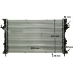 CR 459 000P MAHLE Motorkühler / Wasserkühler CR 459 000P, Automatikgetriebe, mit Klimaanlage, Netz 690 x 420 x 26 mm – u. a. für Renault Laguna II Grandtour (KG0/1_), II (BG0/1_), Espace IV (JK0/1_) – OE Nummer 7711134656 - l
