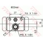 TRW Radbremszylinder BWH394 TRW Radbremszylinder BWH394