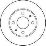 Bremsscheibe Nissan P. Sunny DF2576 Bremsscheibe Nissan P. Sunny DF2576