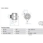 0 986 044 320 Bosch Lichtmaschine 0 986 044 320