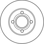 TRW Bremsscheibe DF2599 TRW Bremsscheibe DF2599