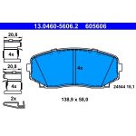 Bremsbelagsatz Mazda P. Cx-7/Cx-9 07 13.0460-5606.2 Bremsbelagsatz Mazda P. Cx-7/Cx-9 07 13.0460-5606.2