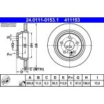 Bremsscheibe Db T. W220 2.8-4.3 98-05 24.0111-0153.1 Bremsscheibe Db T. W220 2.8-4.3 98-05 24.0111-0153.1