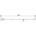 Bosch Bremsbelagverschleißsensor 1987473012