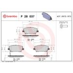 BREMBO Bremsklötze VA P 28 037 BREMBO Bremsklötze VA P 28 037