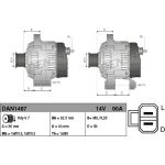 DENSO Generator DAN1487 DENSO Generator DAN1487