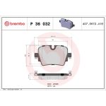 BREMBO Bremsklötze HA P 36 032 BREMBO Bremsklötze HA P 36 032