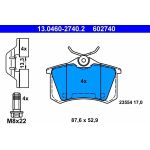 Bremsbelagsatz Citroen T. C2/C3/C4/C8/Ds3/Ds4/Xsara 00 13.0460-2740.2 Bremsbelagsatz Citroen T. C2/C3/C4/C8/Ds3/Ds4/Xsara 00 13.0460-2740.2