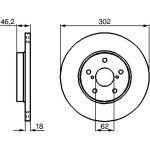 Bremsscheibe VA 0 986 478 490 Bremsscheibe VA 0 986 478 490