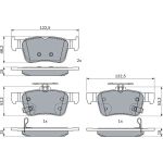 Bosch Bremsbelagsatz Scheibenbremse 0 986 424 879 Bosch Bremsbelagsatz Scheibenbremse 0 986 424 879
