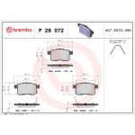 BREMBO Bremsklötze HA P 28 072 BREMBO Bremsklötze HA P 28 072