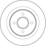 TRW Bremsscheibe Hinterachse DF4298 TRW Bremsscheibe Hinterachse DF4298