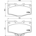 BREMBO Bremsklötze VA P 83 095 BREMBO Bremsklötze VA P 83 095