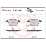 BREMBO Bremsklötze VA P 85 097 BREMBO Bremsklötze VA P 85 097