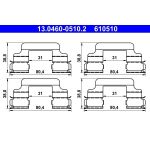 Zusatzsatz, Scheibenbremsbelag 13.0460-0510.2 Zusatzsatz, Scheibenbremsbelag 13.0460-0510.2