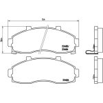 BREMBO Bremsbelagsatz, Scheibenbremse P 30 044 BREMBO Bremsbelagsatz, Scheibenbremse P 30 044