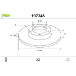 Valeo Bremsscheibe 197348 Valeo Bremsscheibe 197348