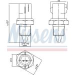 NISSENS Sensor, Kühlmitteltemperatur 207012 NISSENS Sensor, Kühlmitteltemperatur 207012