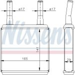 Nissens Heizungskühler PKW 77605 Nissens Heizungskühler PKW 77605