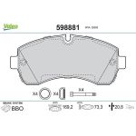 Valeo Bremsbelagsatz 598881