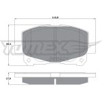 TOMEX brakes Bremsbelagsatz, Scheibenbremse TX 16-11 TOMEX brakes Bremsbelagsatz, Scheibenbremse TX 16-11