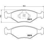 BREMBO Bremsklötze VA P 23 124 BREMBO Bremsklötze VA P 23 124