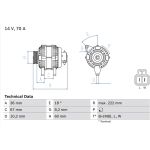 Bosch Lichtmaschine 0 986 043 101 Bosch Lichtmaschine 0 986 043 101