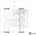 FEBI BILSTEIN Luftfilter 31159 FEBI BILSTEIN Luftfilter 31159