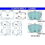 ATE Bremsbelagsatz 13.0470-4892.2 ATE Bremsbelagsatz 13.0470-4892.2