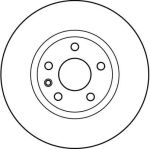 Bremsscheibe Opel P. Omega A/B DF2645 Bremsscheibe Opel P. Omega A/B DF2645
