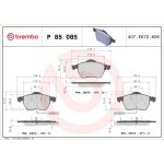 BREMBO Bremsklötze VA P 85 085 BREMBO Bremsklötze VA P 85 085