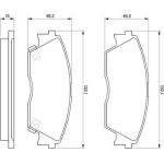 Bosch Bremsbelagsatz 0 986 460 972 Bosch Bremsbelagsatz 0 986 460 972