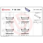 BREMBO Bremsklötze HA P 50 044 BREMBO Bremsklötze HA P 50 044