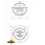 NRF Kühlmittelthermostat 725181 NRF Kühlmittelthermostat 725181