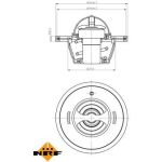 Thermostat, Kühlmittel 725136 Thermostat, Kühlmittel 725136