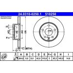 Bremsscheibe Opel T. Astra/Meriva/Zafira 98- Power Disc 24.0310-0250.1 Bremsscheibe Opel T. Astra/Meriva/Zafira 98- Power Disc 24.0310-0250.1