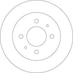 TRW Bremsscheibe Mitsubishi T. DF4319 TRW Bremsscheibe Mitsubishi T. DF4319
