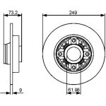 Bosch Bremsscheibe 0 986 479 388