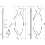 Bosch Bremsbelagsatz 0 986 466 403