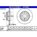 Bremsscheibe Vw T. Golf 5 24.0112-0169.1 Bremsscheibe Vw T. Golf 5 24.0112-0169.1